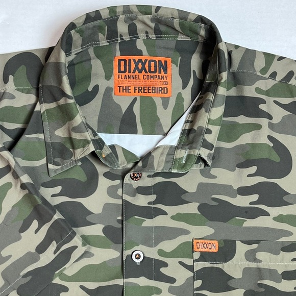 DIXXON Other - DIXXON The Freebird Short Sleeve Camo Button Up Shirt Men US 2XL